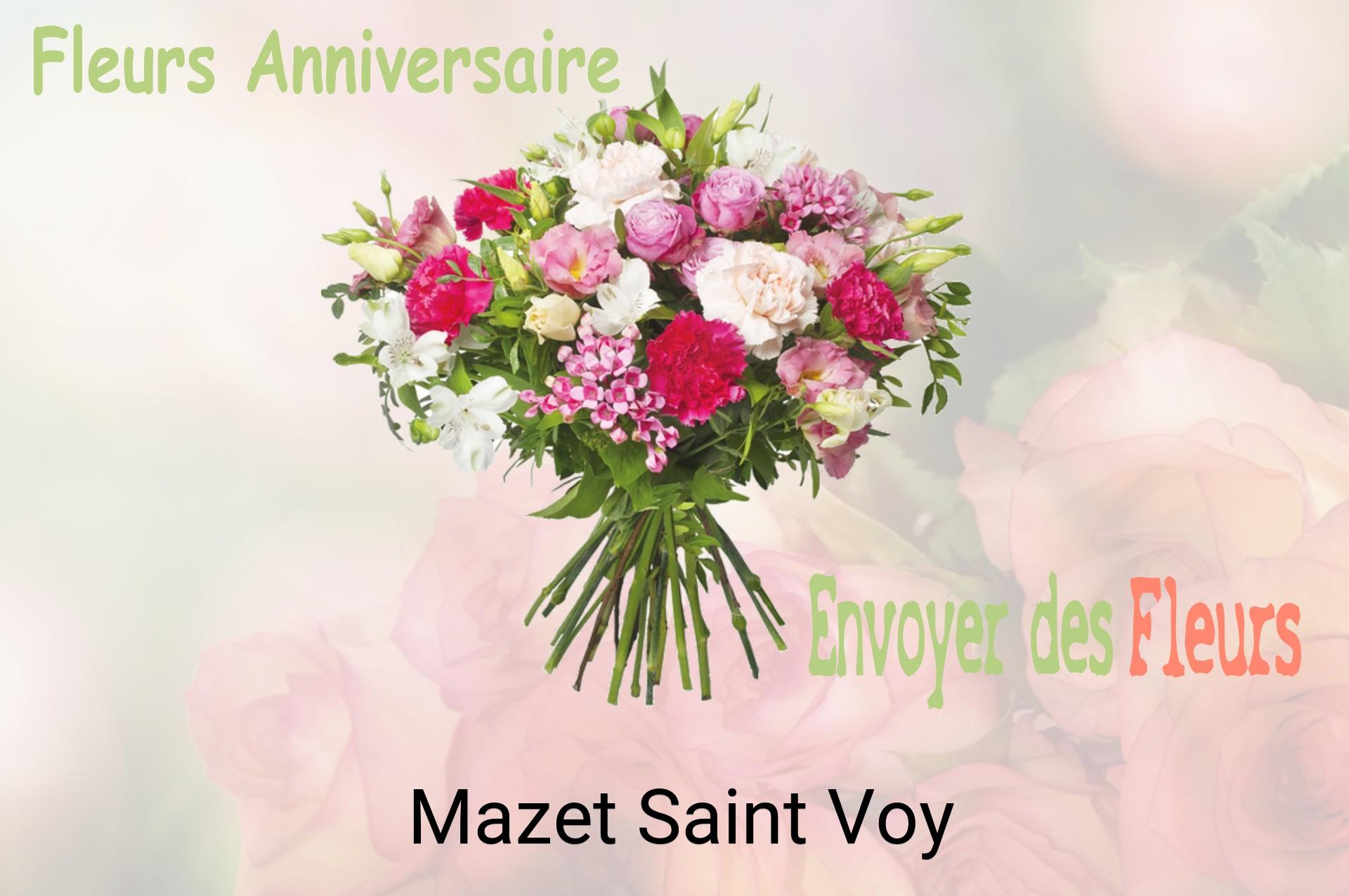 Bouquet de fleurs d’anniversaire livré à Mazet-Saint-Voy